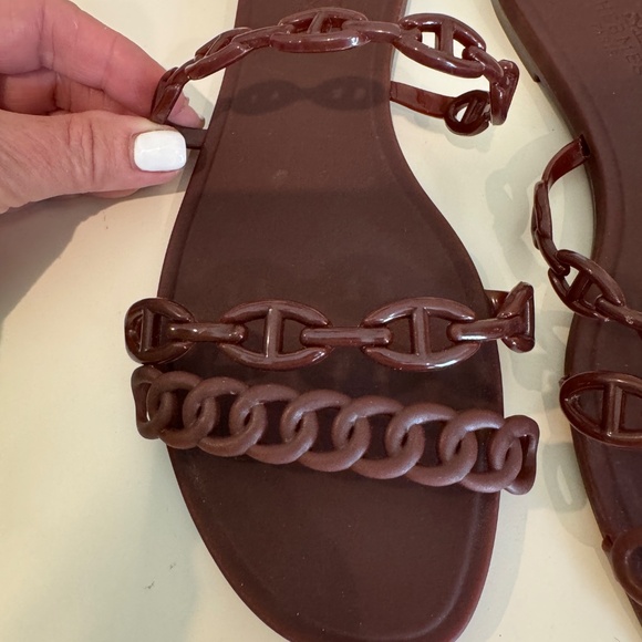 HERMES THALASSA CHAINE'D ANCRE INSIGNIA SLIDES 39 - Picture 4 of 7